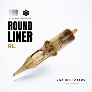 Kwadron Round Liner RL - cartouches tattoo La Réunion