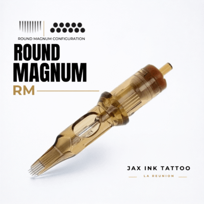 Kwadron Round Magnum RM - cartouches tattoo La Réunion