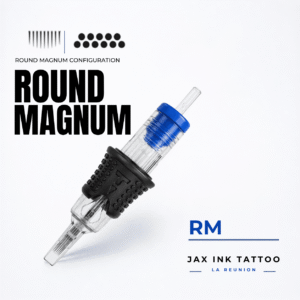 Jax Ink Tattoo - Travel Round Magnum RM Cartouches Travel Round Magnum RM pour tatouage à La Réunion