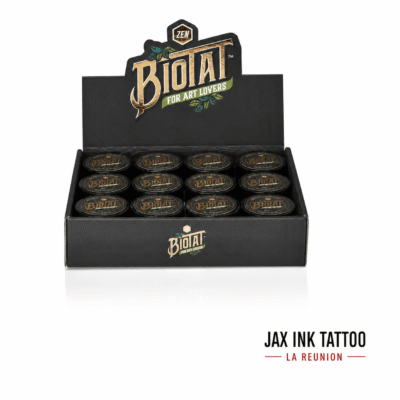beurre-soin-apres-tatouage-biotat-senteur-zen-presentoir-jax-ink-tattoo-la-reunion Présentoir beurre soin après tatouage BIOTAT Senteur Zen 50 ml à La Réunion