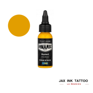 encre-de-tatouage-dynamic-mustard-yellow-jax-ink-tattoo-la-reunion Encre de tatouage Dynamic Mustard Yellow disponible à La Réunion chez Jax Ink Tattoo