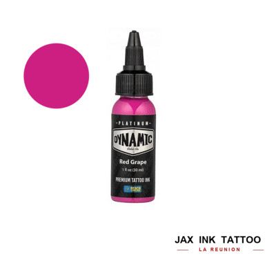Encre de tatouage Dynamic Red Grape disponible à La Réunion chez Jax Ink Tattoo
