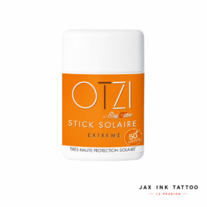 Stick solaire OTZI SPF 50+ pour tatouage à La Réunion