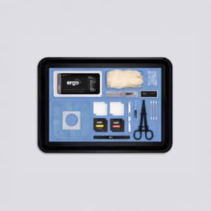 Kit piercing extra gris 16G Ergo Piercing