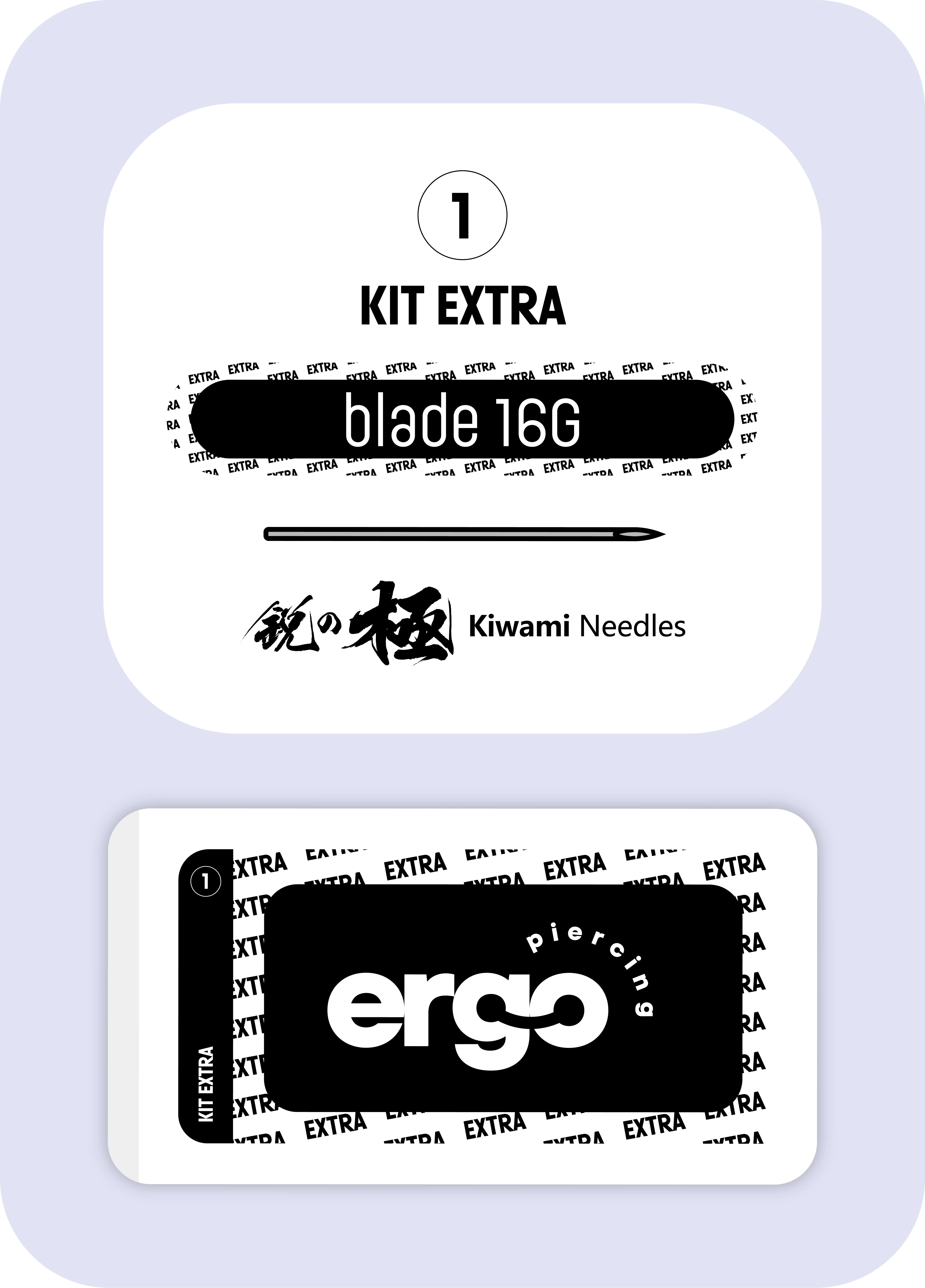 Blade piercing professionnel 16G Ergo Piercing