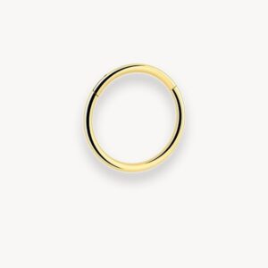 Piercing anneau clicker titane gold - Jax Ink Tattoo La Réunion