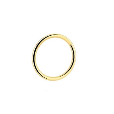 Piercing anneau clicker titane gold - Jax Ink Tattoo La Réunion