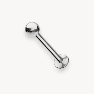 Piercing labret titane G23 — Jax Ink tattoo - La Réunion