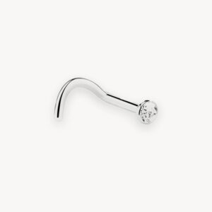 Piercing nez strass titane G23 — Jax Ink Tattoo La Réunion