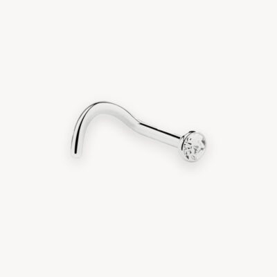 Piercing nez strass titane G23 — Jax Ink Tattoo La Réunion