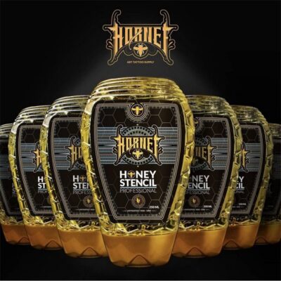 Emballage du Honey Stencil Hornet 250 ml, stencil miel pour tatouage à La Réunion