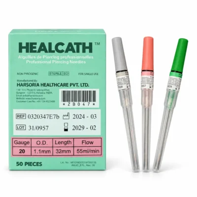 Boîte de cathéters de piercing HealCath rose 20G, 50 pièces - Jax Ink Tattoo La Réunion