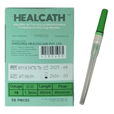 Boîte de cathéters de piercing HealCath rose 20G, 50 pièces - Jax Ink Tattoo La Réunion