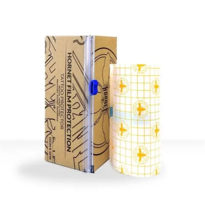 Film protection tatouage Hornet La Réunion – boîte avec découpeur easy-cut