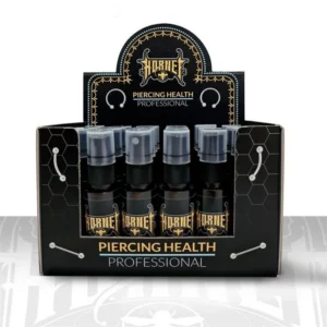 Présentoir lotion piercing Hornet contenant 24 sprays de 30 ml
