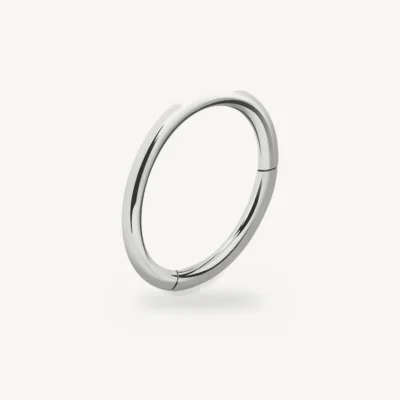 Piercing Anneau Segment Charnière Titane G23 Poli 1 mm – La Réunion