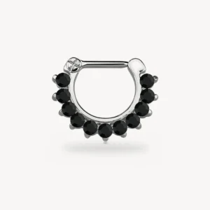 Clicker septum strass noir