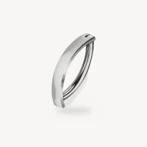 Piercing Nombril Charnière Carré Titane G23 Argent 1,6 mm – La Réunion
