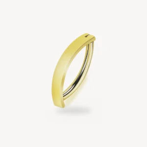 Piercing Nombril Charnière Carré Titane G23 Doré 1,6 mm – La Réunion