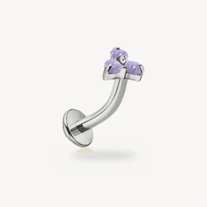 Piercing Nombril Flottant Titane G23 Opale Rose 1,6 mm – La Réunion