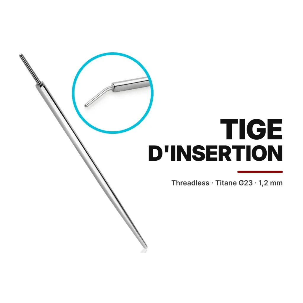 Pin d'Insertion Threadless Titane G23 1,2 mm – La Réunion